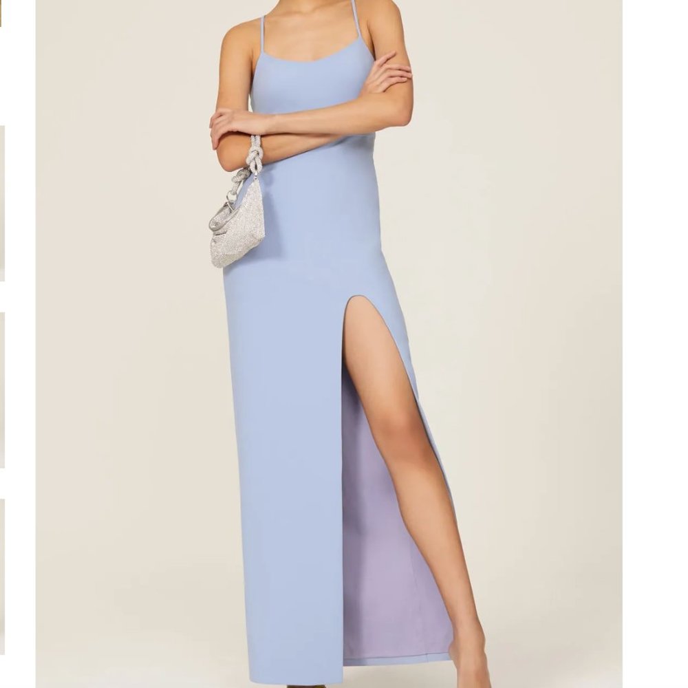 LIKELY Sammy Gown in Blue Crepe